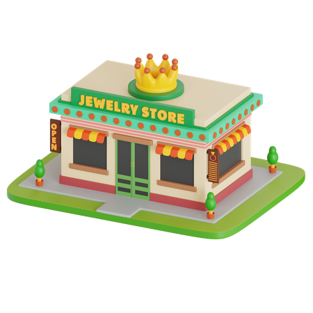 Jewelry Store  3D Icon