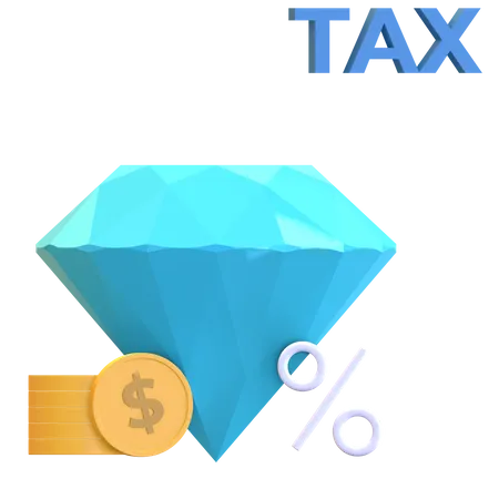 Jewelry Tax  3D Illustration