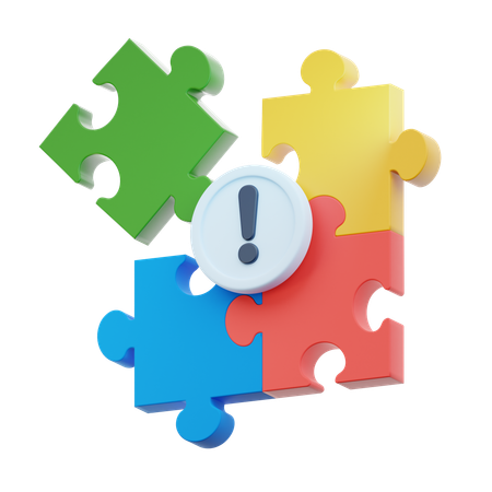 Jigsaw Alert  3D Icon
