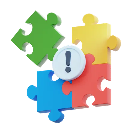 Jigsaw Alert  3D Icon