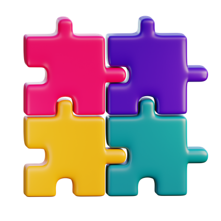 Jigsaw Chart  3D Icon