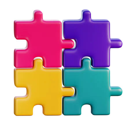 Jigsaw Chart  3D Icon