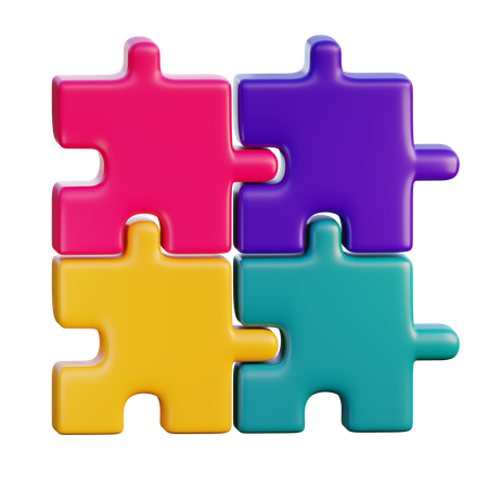 Jigsaw Chart  3D Icon