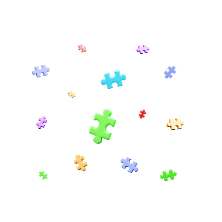 Jigsaw Piece  3D Icon