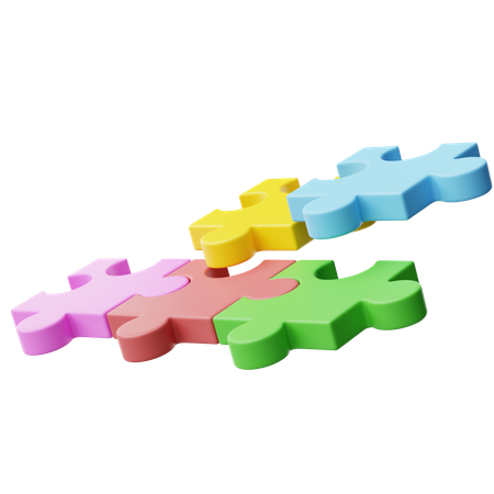 Jigsaw puzzle  3D Icon