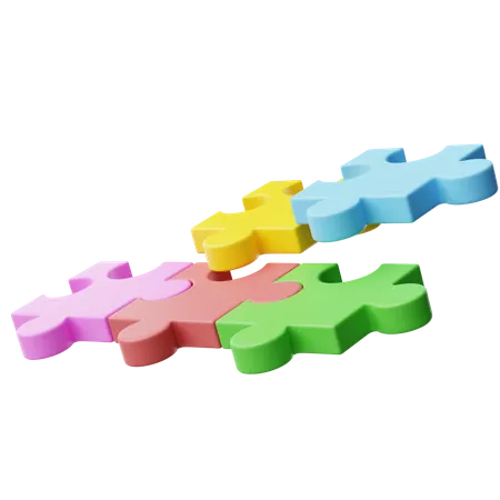 Jigsaw puzzle  3D Icon