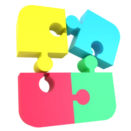 Jigsaw puzzle  3D Icon