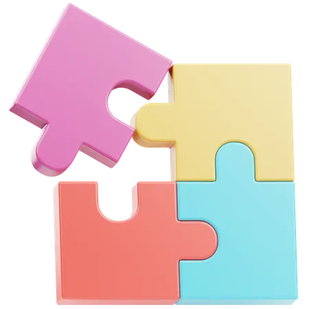 Jigsaw Puzzle  3D Icon