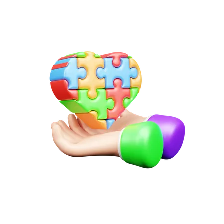 Jigsaw Puzzle  3D Icon