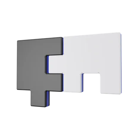 Jigsaw Puzzle  3D Illustration