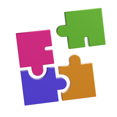 Jigsaw Puzzle 3D Illustration