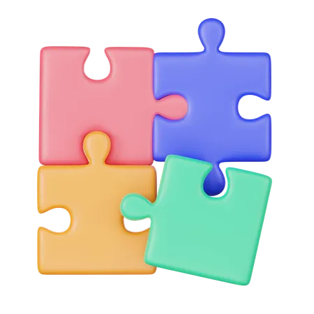 Jigsaw Puzzle Cube  3D Icon