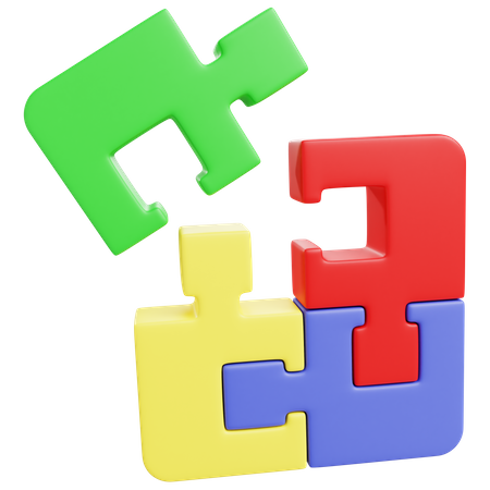 Jigsaw Puzzle Toy  3D Icon