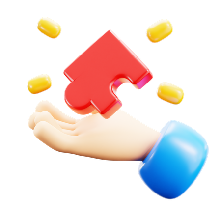 Jigsaw Solution 3D Icon