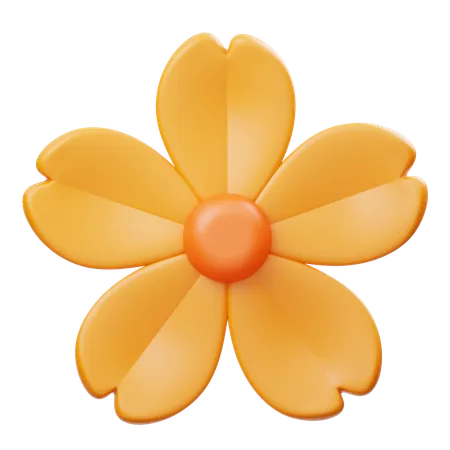 Jingga Flower  3D Icon