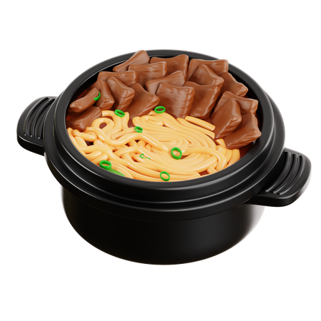 짜장면  3D Icon