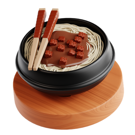 Jjajangmyeon  3D Icon