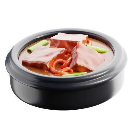 Jjigae Korean Food 3 D Icon 3D Icon