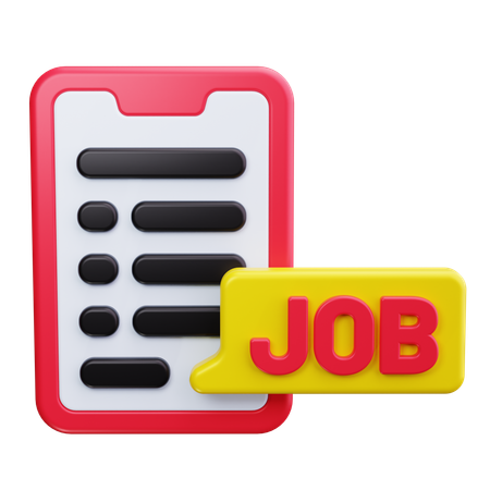 Job Application  3D Icon