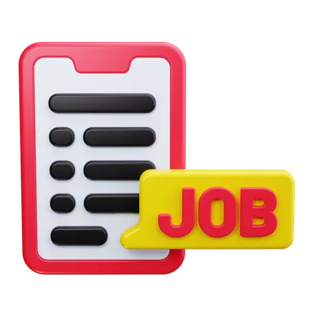 Job Application  3D Icon