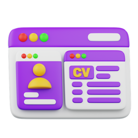 Job Application Cv  3D Icon