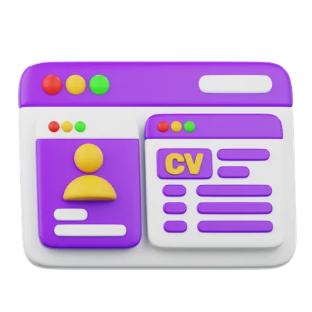 Job Application Cv  3D Icon
