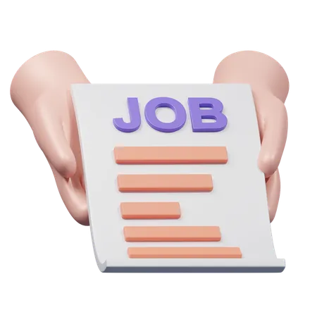 Job Application Submission  3D Icon