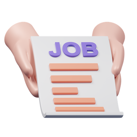 Job Application Submission  3D Icon