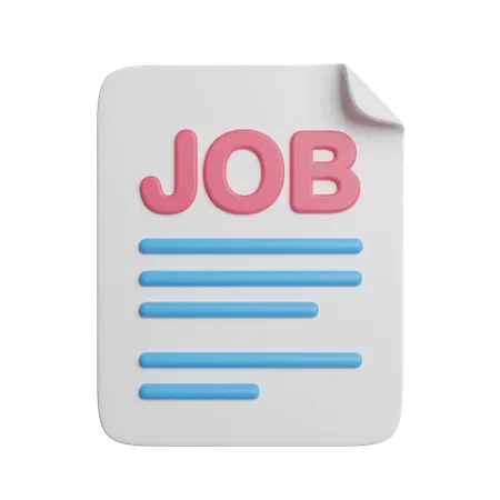Job Contract  3D Icon