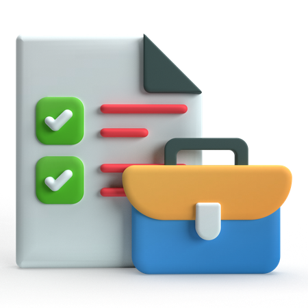 Job Description  3D Icon
