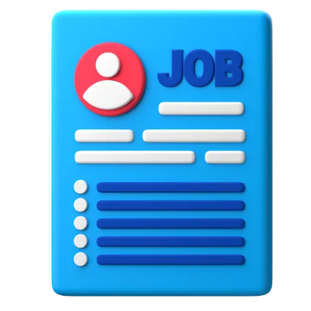 Job Description 3D Icon