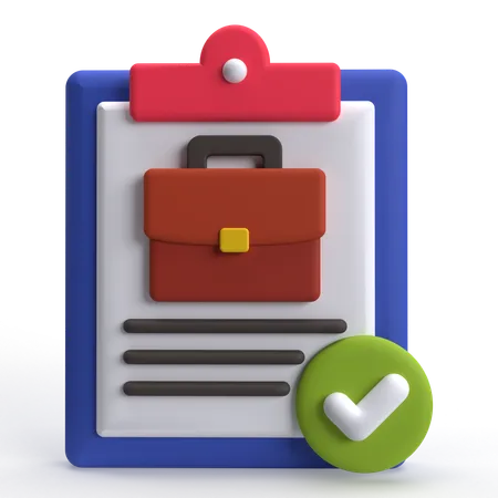 Job Description  3D Icon