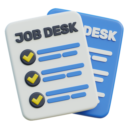 Job Desk  3D Icon