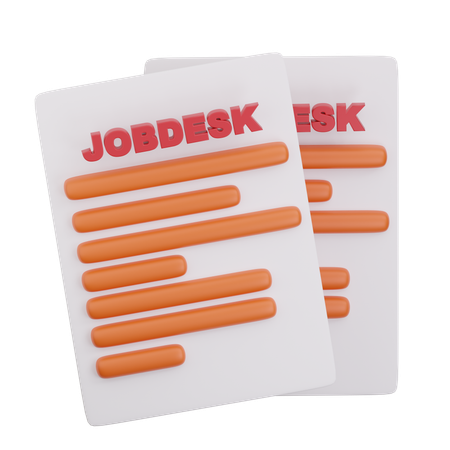 Job Desk  3D Icon