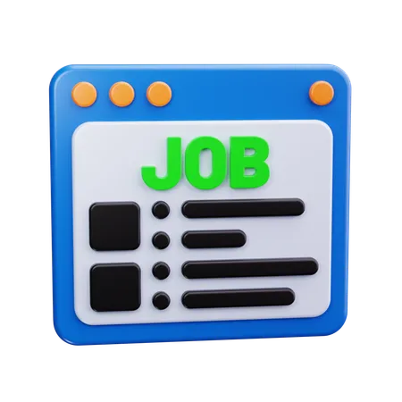 Job details  3D Icon