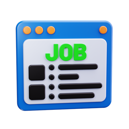 Job details  3D Icon