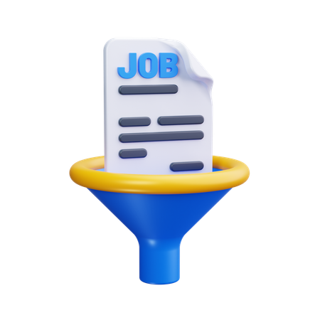 Job Filter  3D Icon