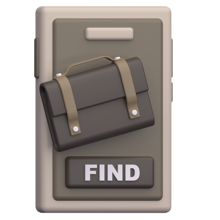Job finding  3D Icon