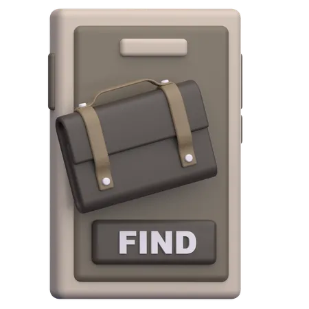 Job finding  3D Icon