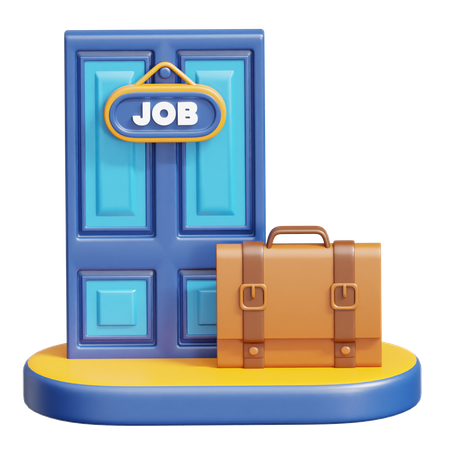 Job finding  3D Icon