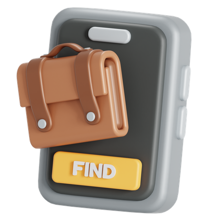 Job finding  3D Icon