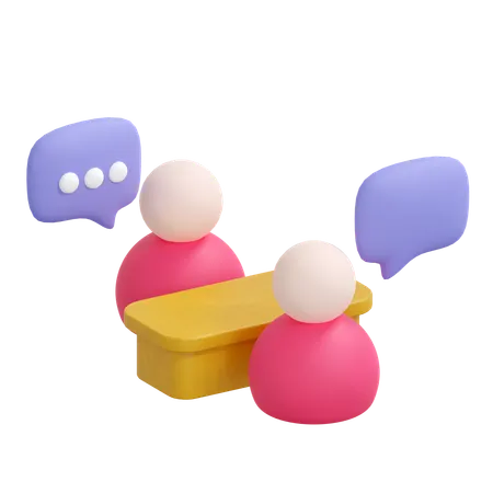 직업 인터뷰  3D Icon