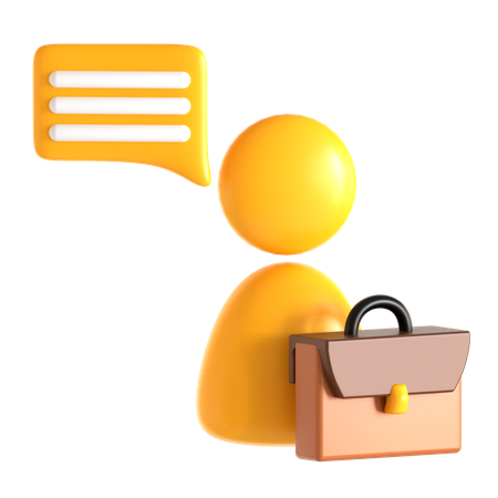 Job Interview  3D Icon