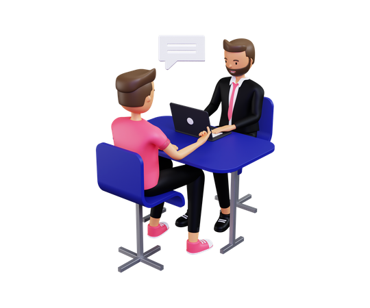 Job Interview  3D Icon