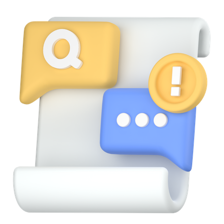 Job interview  3D Icon