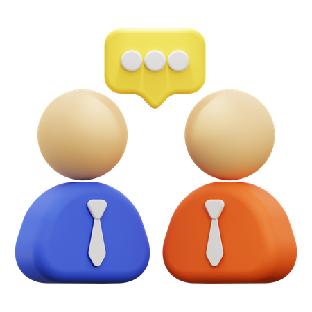 Job interview  3D Icon
