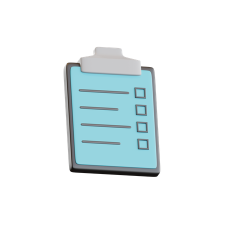 Job list board  3D Icon