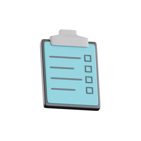 Job list board  3D Icon