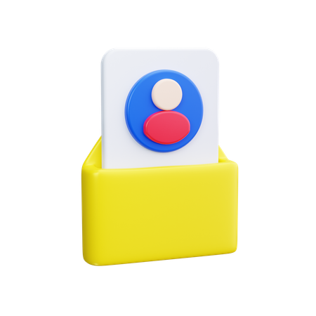 취업 메일  3D Icon