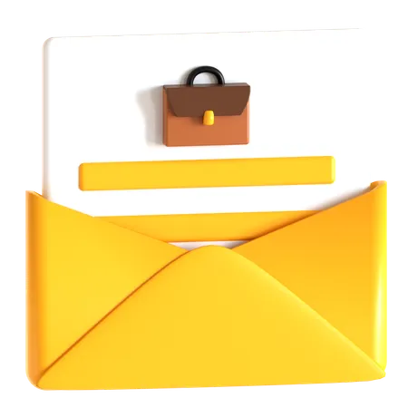 Job Mail  3D Icon